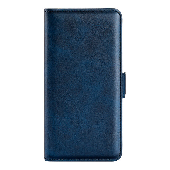 Motorola Moto E32 / E32S Hoesje, MobyDefend Luxe Wallet Book Case (Sluiting Zijkant), Blauw