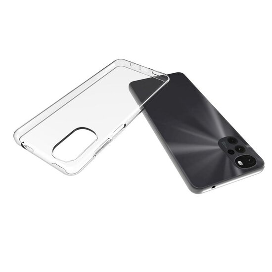 Motorola Moto G22 Hoesje - MobyDefend Transparante TPU Backcover - Volledig Doorzichtig