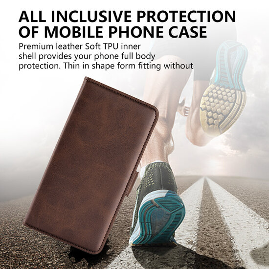 Nokia C2-2E Hoesje - MobyDefend Luxe Wallet Book Case (Sluiting Zijkant) - Zwart