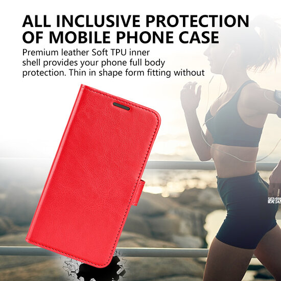 Nokia C2-2E Hoesje - MobyDefend Wallet Book Case (Sluiting Achterkant) - Zwart