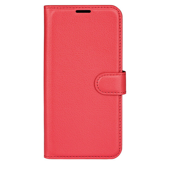 Nokia C2-2E Hoesje - MobyDefend Kunstleren Wallet Book Case (Sluiting Voorkant) - Rood