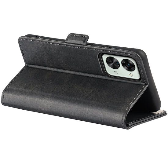 OnePlus Nord 2T Hoesje, MobyDefend Luxe Wallet Book Case (Sluiting Zijkant), Zwart