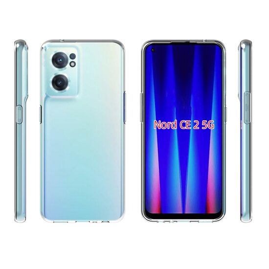 OnePlus Nord CE 2 Hoesje - MobyDefend Transparante TPU Backcover - Volledig Doorzichtig