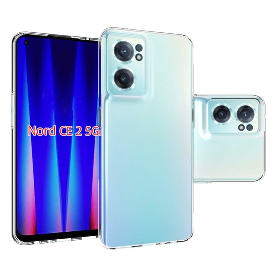 OnePlus Nord CE 2 Hoesje - MobyDefend Transparante TPU Backcover - Volledig Doorzichtig