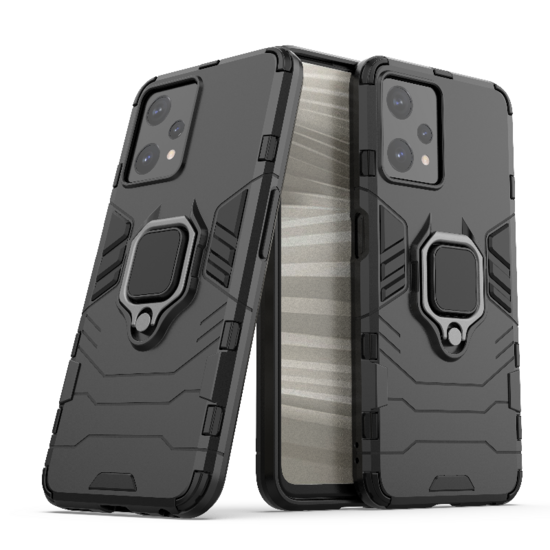 OnePlus Nord CE 2 Lite Hoesje, MobyDefend Dubbelgelaagde Pantsercase Met Standaard, Zwart