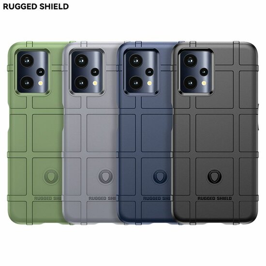 OnePlus Nord CE 2 Lite Hoesje, Rugged Shield TPU Gelcase, Zwart