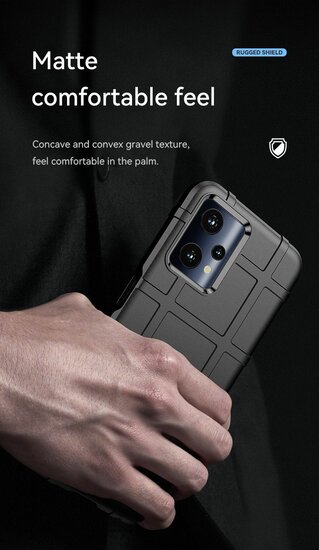 OnePlus Nord CE 2 Lite Hoesje - Mobydefend Rugged Shield TPU Backcover - Zwart