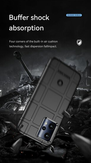 OnePlus Nord CE 2 Lite Hoesje, Rugged Shield TPU Gelcase, Blauw