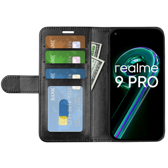OnePlus Nord CE 2 Lite Hoesje - MobyDefend Wallet Book Case (Sluiting Achterkant) - Zwart