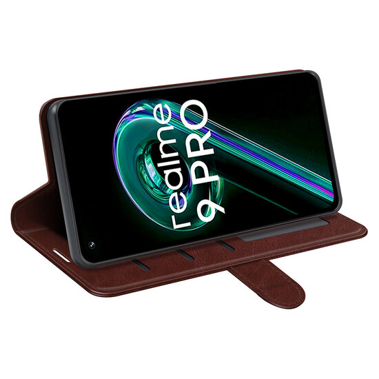 OnePlus Nord CE 2 Lite Hoesje - MobyDefend Wallet Book Case (Sluiting Achterkant) - Bruin