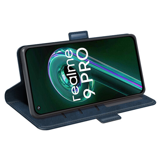 OnePlus Nord CE 2 Lite Hoesje - MobyDefend Luxe Wallet Book Case (Sluiting Zijkant) - Blauw