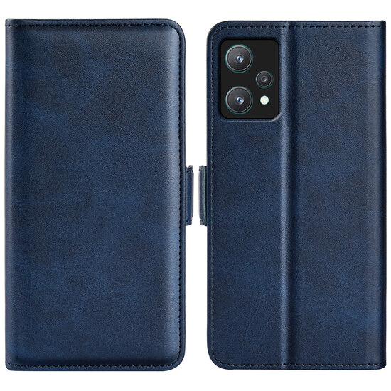 OnePlus Nord CE 2 Lite Hoesje - MobyDefend Luxe Wallet Book Case (Sluiting Zijkant) - Blauw