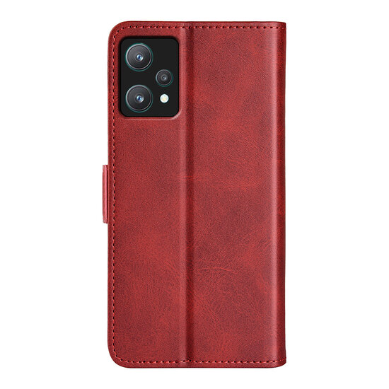 OnePlus Nord CE 2 Lite Hoesje, MobyDefend Luxe Wallet Book Case (Sluiting Zijkant), Rood