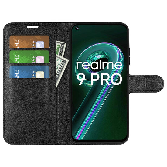 OnePlus Nord CE 2 Lite Hoesje - MobyDefend Kunstleren Wallet Book Case (Sluiting Voorkant) - Zwart
