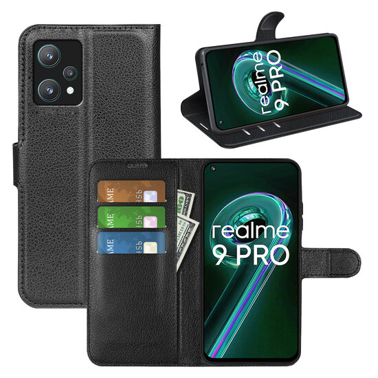 OnePlus Nord CE 2 Lite Hoesje, MobyDefend Kunstleren Wallet Book Case (Sluiting Voorkant), Zwart