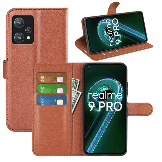 OnePlus Nord CE 2 Lite Hoesje - MobyDefend Kunstleren Wallet Book Case (Sluiting Voorkant) - Bruin