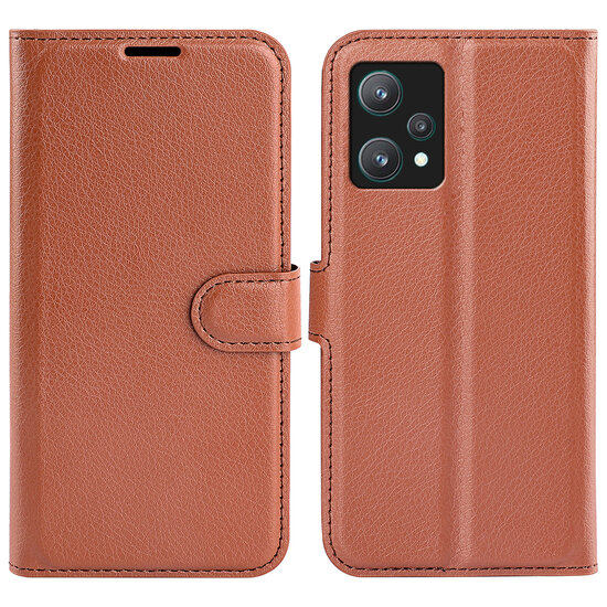 OnePlus Nord CE 2 Lite Hoesje - MobyDefend Kunstleren Wallet Book Case (Sluiting Voorkant) - Bruin