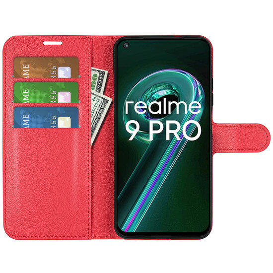 OnePlus Nord CE 2 Lite Hoesje - MobyDefend Kunstleren Wallet Book Case (Sluiting Voorkant) - Rood