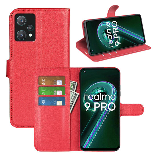 OnePlus Nord CE 2 Lite Hoesje - MobyDefend Kunstleren Wallet Book Case (Sluiting Voorkant) - Rood