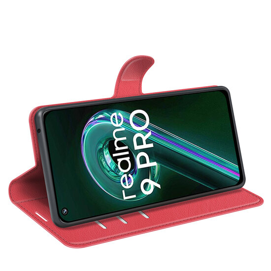 OnePlus Nord CE 2 Lite Hoesje - MobyDefend Kunstleren Wallet Book Case (Sluiting Voorkant) - Rood