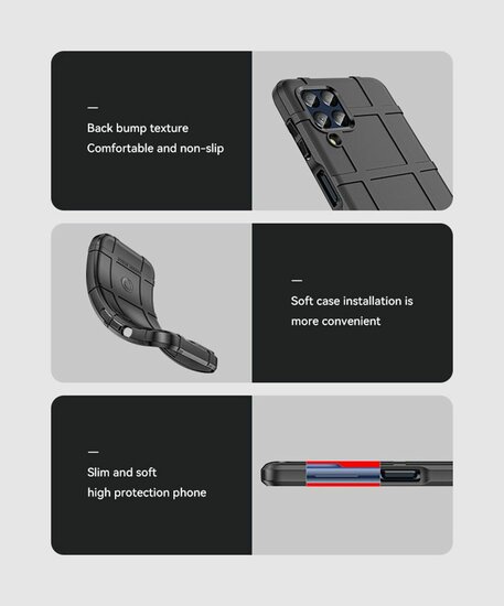 Samsung Galaxy M53 Hoesje - Mobydefend Rugged Shield TPU Backcover - Zwart