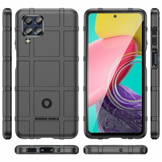 Samsung Galaxy M53 Hoesje - Mobydefend Rugged Shield TPU Backcover - Groen