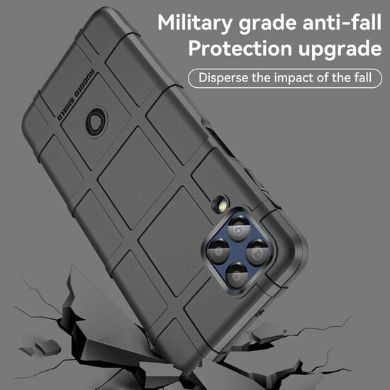 Samsung Galaxy M53 Hoesje - Mobydefend Rugged Shield TPU Backcover - Groen