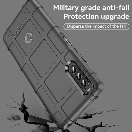 Sony Xperia 10 IV Hoesje - Mobydefend Rugged Shield TPU Backcover - Groen