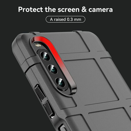 Sony Xperia 10 IV Hoesje - Mobydefend Rugged Shield TPU Backcover - Groen