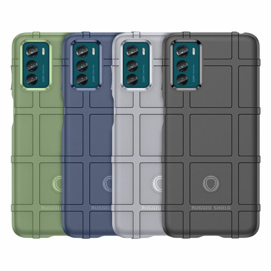Motorola Moto G42 Hoesje - Mobydefend Rugged Shield TPU Backcover - Zwart