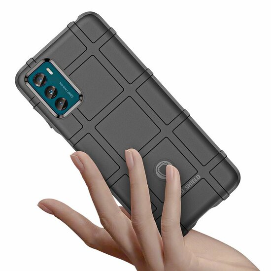 Motorola Moto G42 Hoesje - Mobydefend Rugged Shield TPU Backcover - Zwart