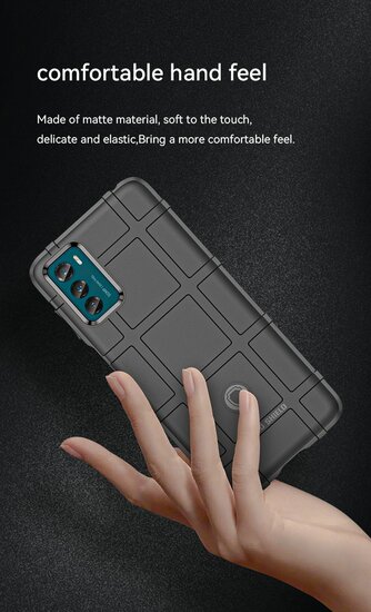 Motorola Moto G42 Hoesje - Mobydefend Rugged Shield TPU Backcover - Zwart
