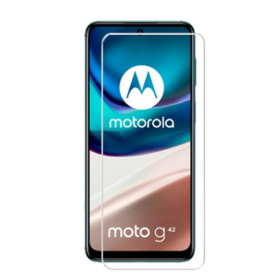 2-Pack Motorola Moto G42 Screenprotectors, MobyDefend Case-Friendly Gehard Glas Screensavers
