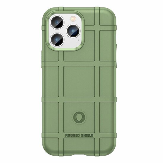 iPhone 14 Pro Hoesje, Rugged Shield TPU Gelcase, Groen