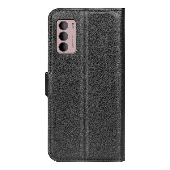 Motorola Moto G42 Hoesje - MobyDefend Kunstleren Wallet Book Case (Sluiting Voorkant) - Zwart