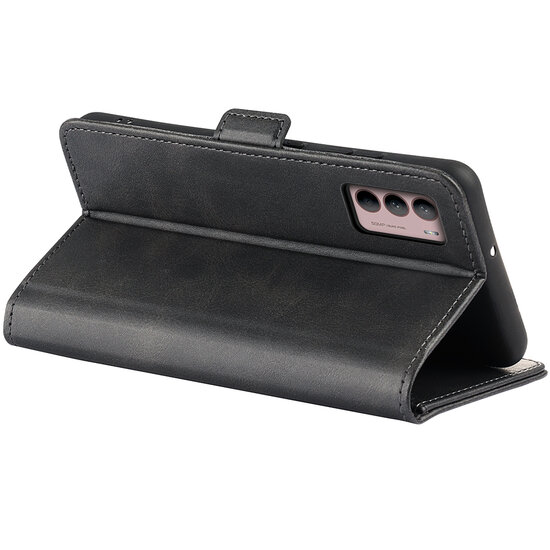 Motorola Moto G42 Hoesje, MobyDefend Luxe Wallet Book Case (Sluiting Zijkant), Zwart