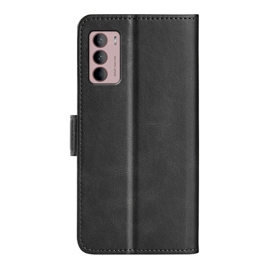 Motorola Moto G42 Hoesje - MobyDefend Luxe Wallet Book Case (Sluiting Zijkant) - Zwart