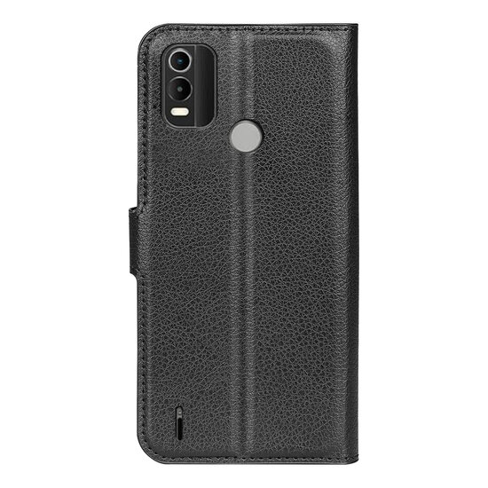 Nokia C21 Plus Hoesje - MobyDefend Kunstleren Wallet Book Case (Sluiting Voorkant) - Zwart