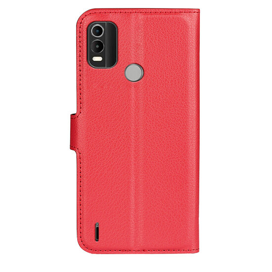 Nokia C21 Plus Hoesje - MobyDefend Kunstleren Wallet Book Case (Sluiting Voorkant) - Rood
