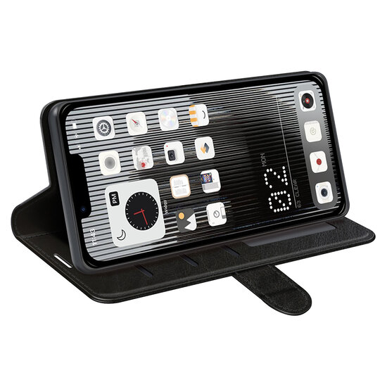 Nothing Phone 1 Hoesje - MobyDefend Wallet Book Case (Sluiting Achterkant) - Zwart