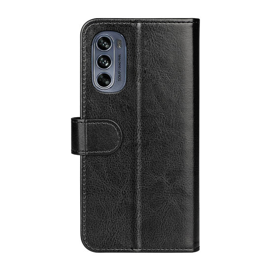 Motorola Moto G32 Hoesje - MobyDefend Wallet Book Case (Sluiting Achterkant) - Zwart