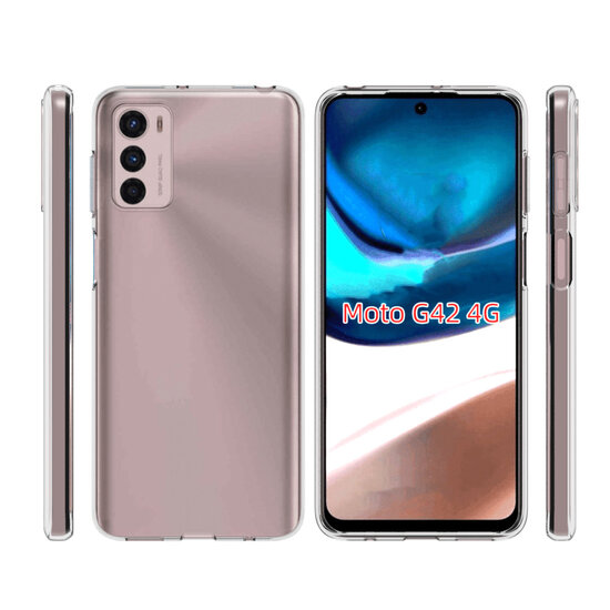 Motorola Moto G42 Hoesje - MobyDefend Transparante TPU Backcover - Volledig Doorzichtig