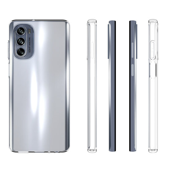 Motorola Moto G62 Hoesje - MobyDefend Transparante TPU Backcover - Volledig Doorzichtig