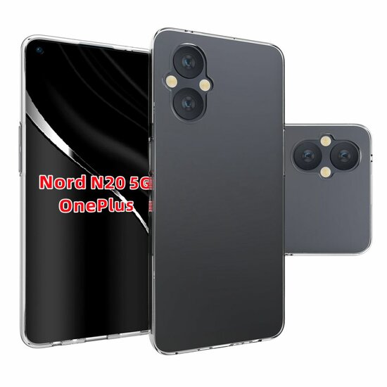 Oppo Reno 8 Lite Hoesje, MobyDefend Transparante TPU Gelcase, Volledig Doorzichtig