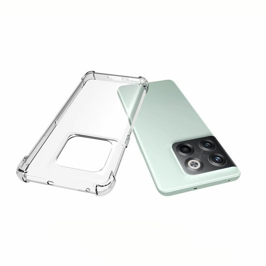 OnePlus 10T Hoesje - MobyDefend Transparante Shockproof TPU Backcover - Verstevigde Hoeken - Volledig Doorzichtig