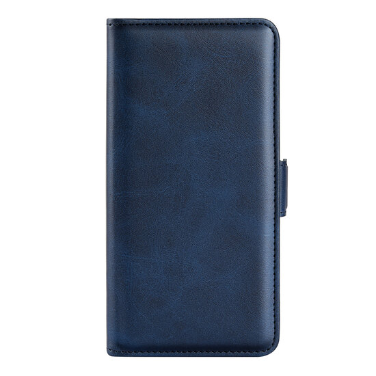 Oppo Reno 8 Hoesje, MobyDefend Luxe Wallet Book Case (Sluiting Zijkant), Blauw