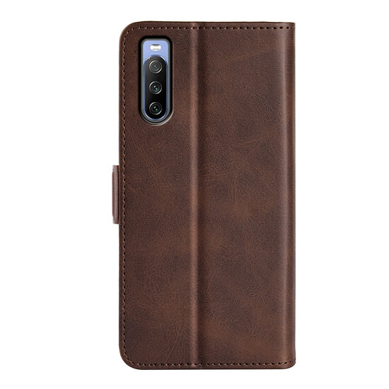 Sony Xperia 5 IV Hoesje - MobyDefend Luxe Wallet Book Case (Sluiting Zijkant) - Bruin