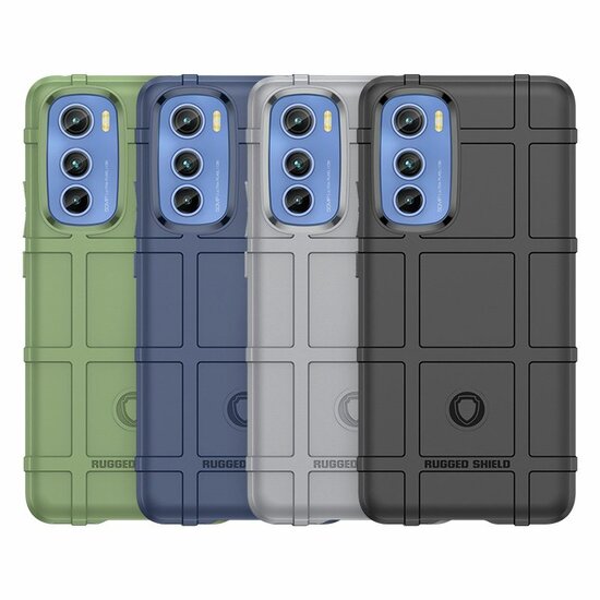 Motorola Edge 30 Hoesje - Mobydefend Rugged Shield TPU Backcover - Groen