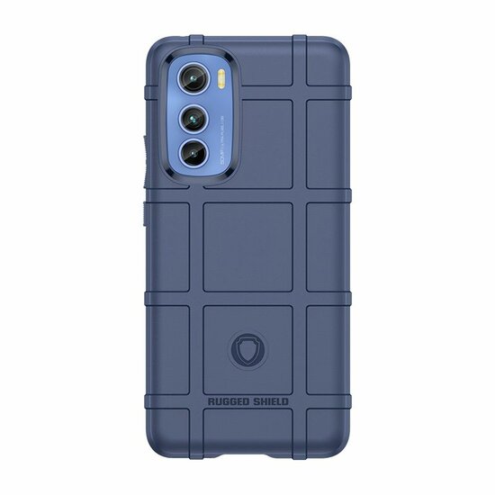 Motorola Edge 30 Hoesje - Mobydefend Rugged Shield TPU Backcover - Blauw