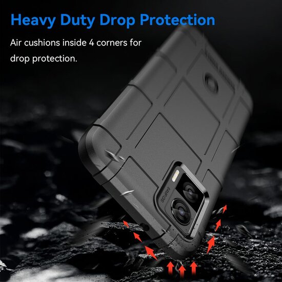 Motorola Edge 30 Neo Hoesje - Mobydefend Rugged Shield TPU Backcover - Groen